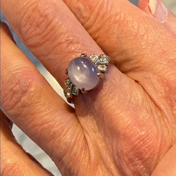 18 K Star Sapphire Ring - Picture 4 of 5